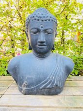 boeddha buste groot in natuursteen