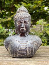 boeddha buste in natuursteen